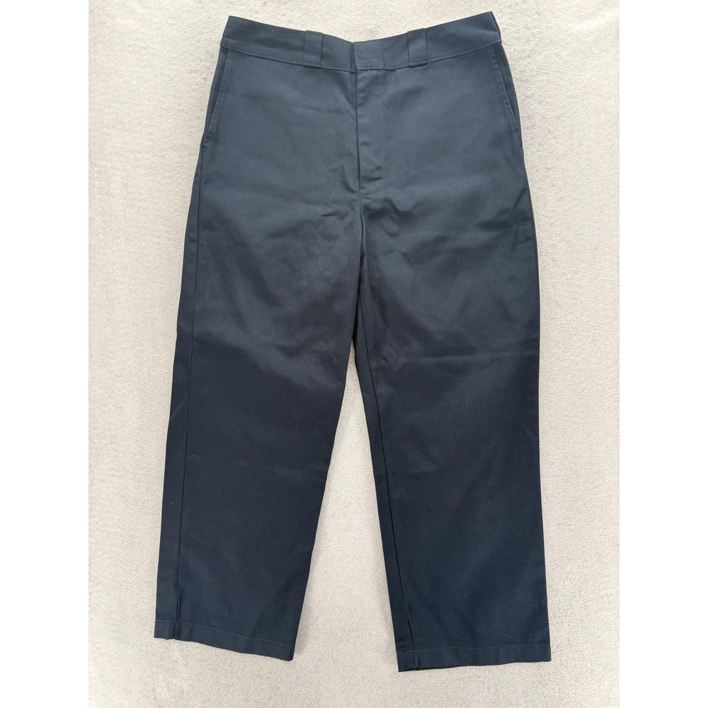 Madewell X Dickies Work Chino Pants Womens 6 Navy Blue Straight Crop Twill NWT